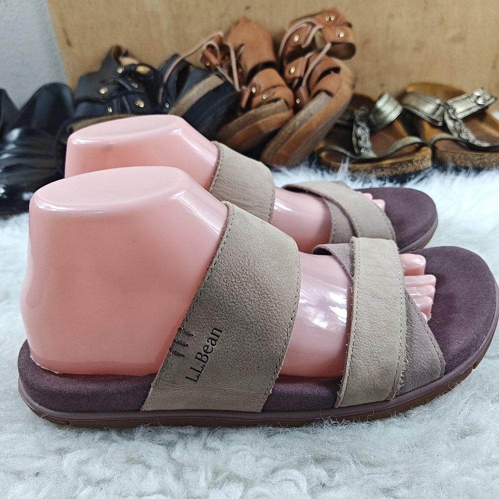 Johnston & Murphy Snake Print Leather + L.L. Bean Purple Slides  Bundle Size 8 - Picture 9 of 10